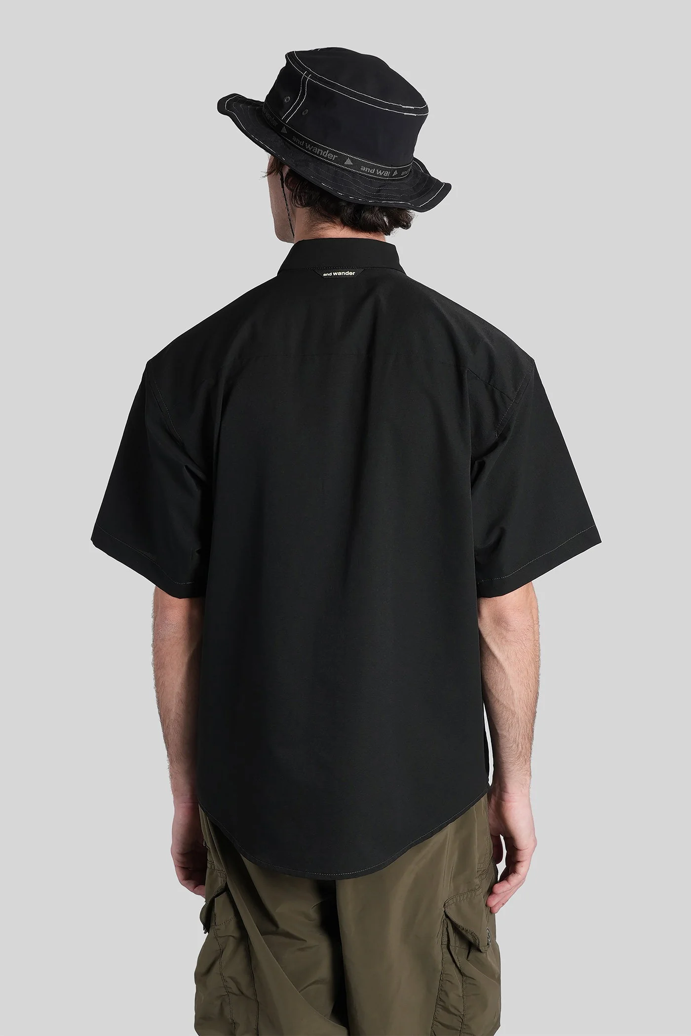 Shirt in black polyester - Image 3