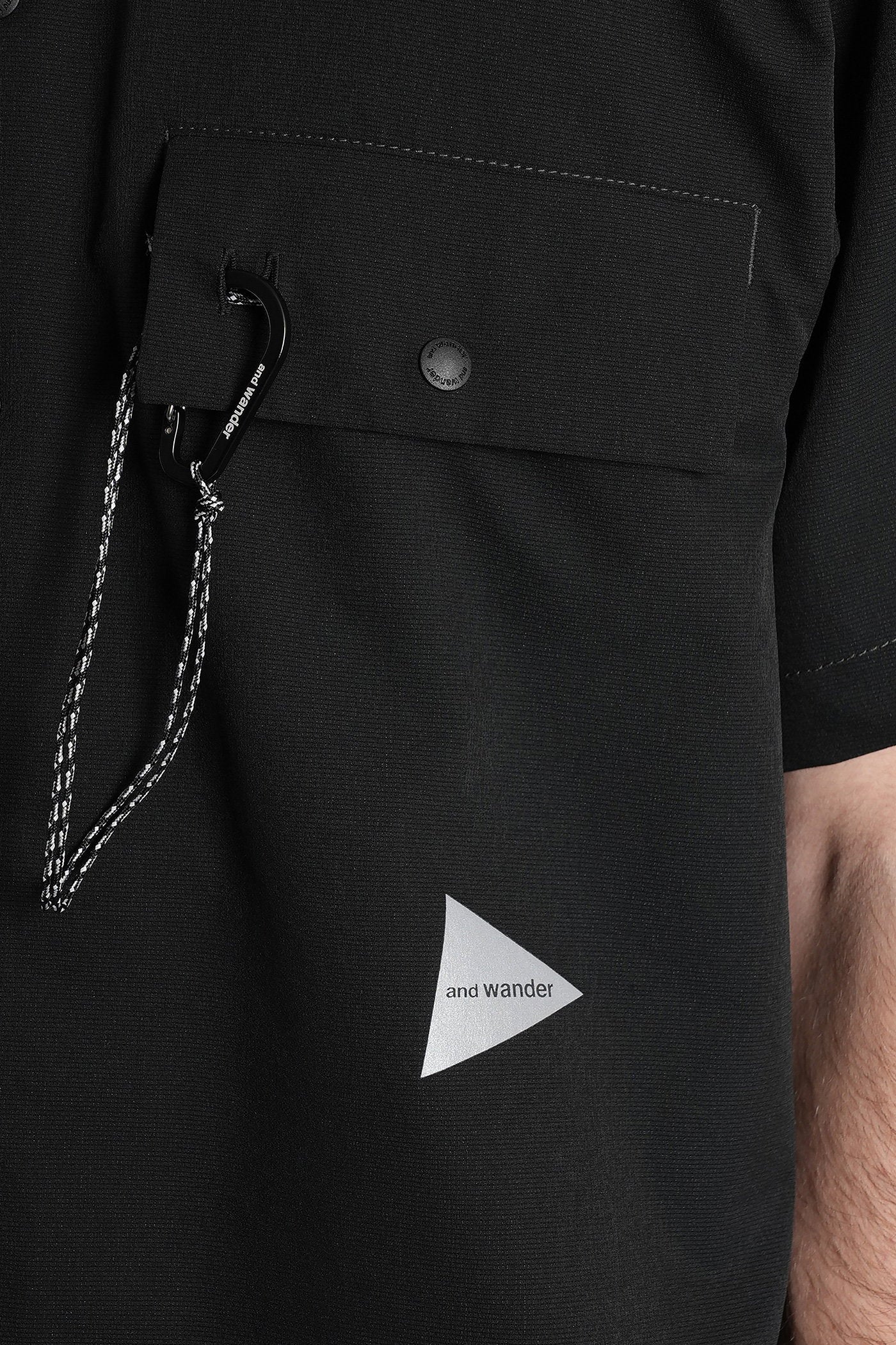 Shirt in black polyester - Image 5