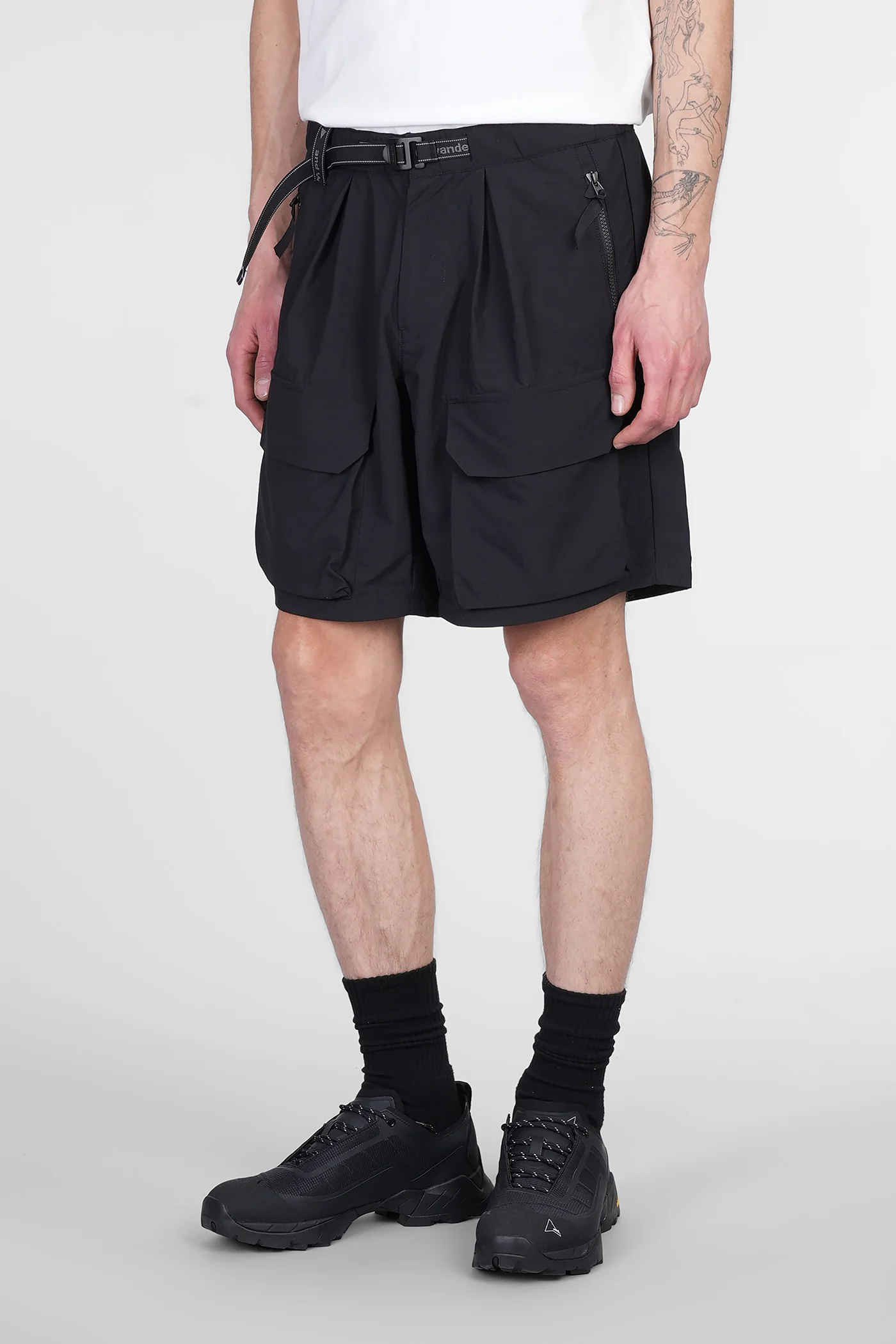 Shorts in black nylon - Image 4