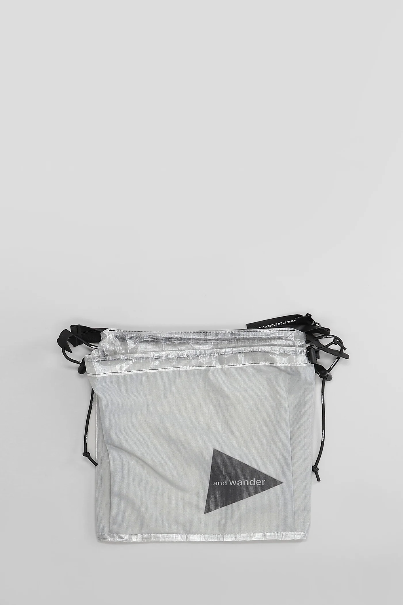 Shoulder bag in grey Polyuretan