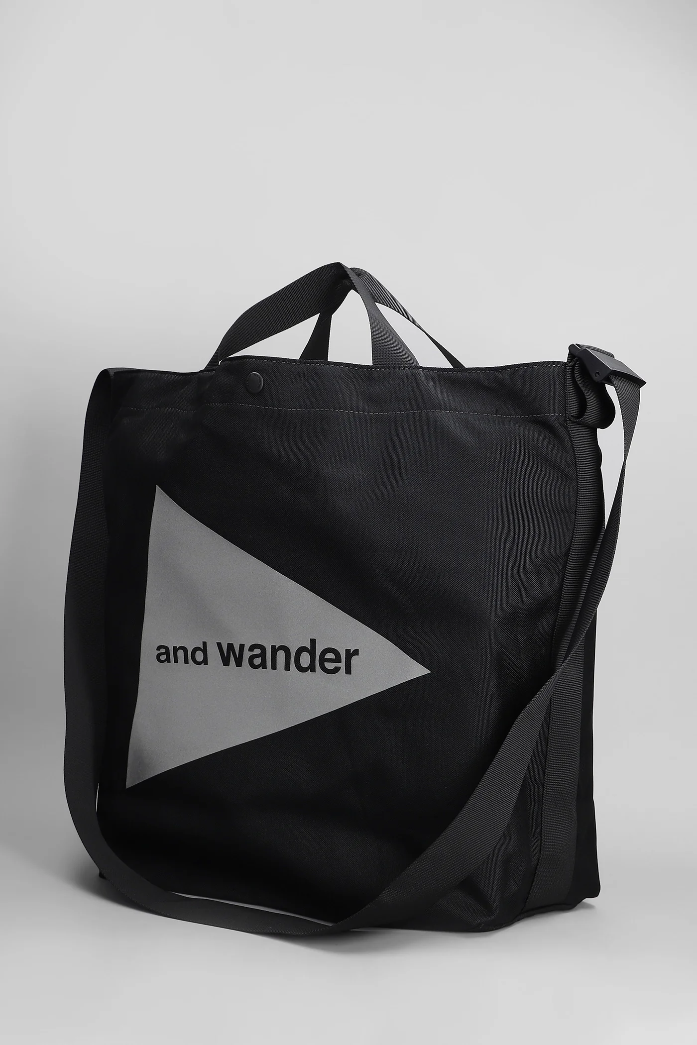 Tote in black polyester - Image 2