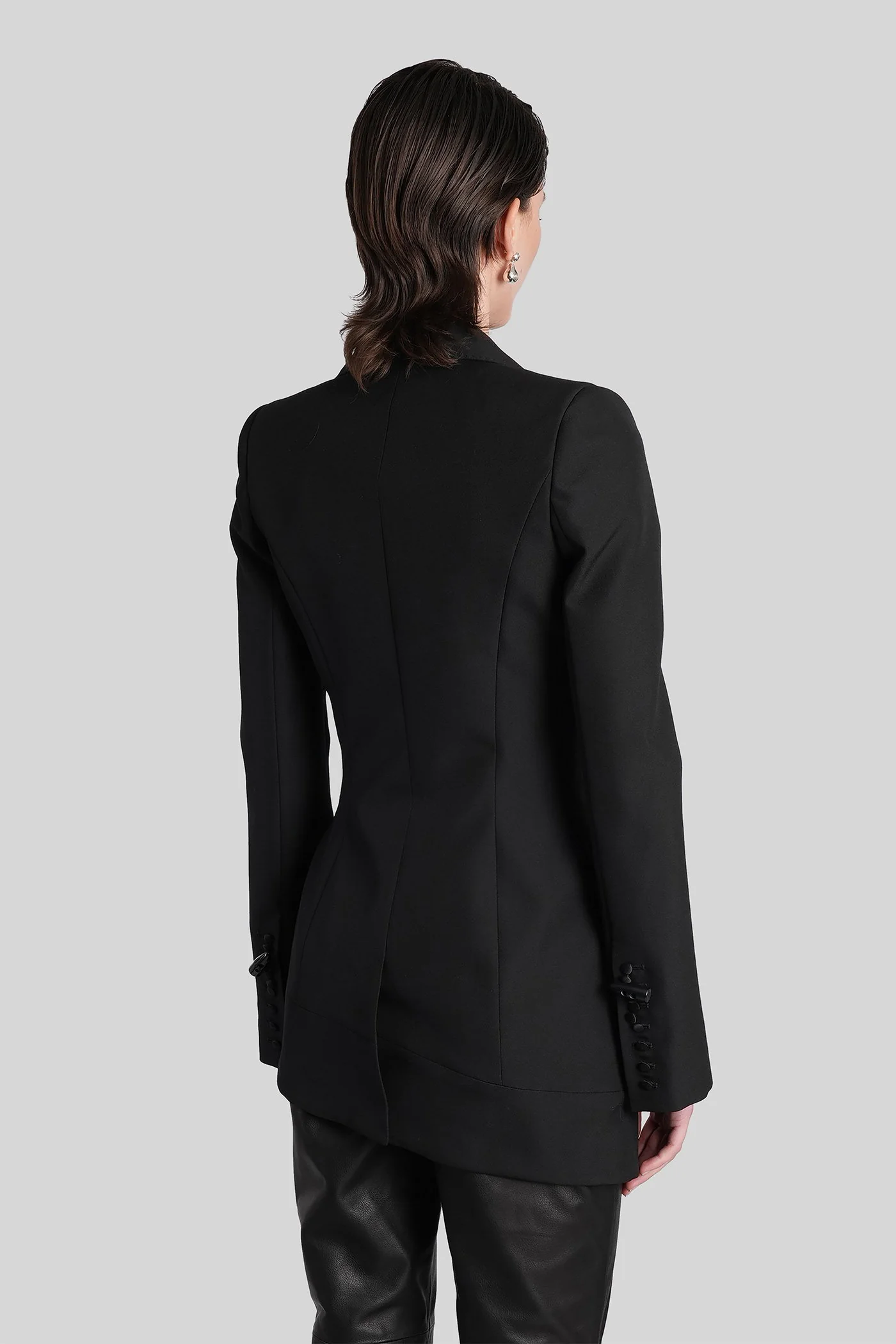 Alice Blazer in black wool - Image 3