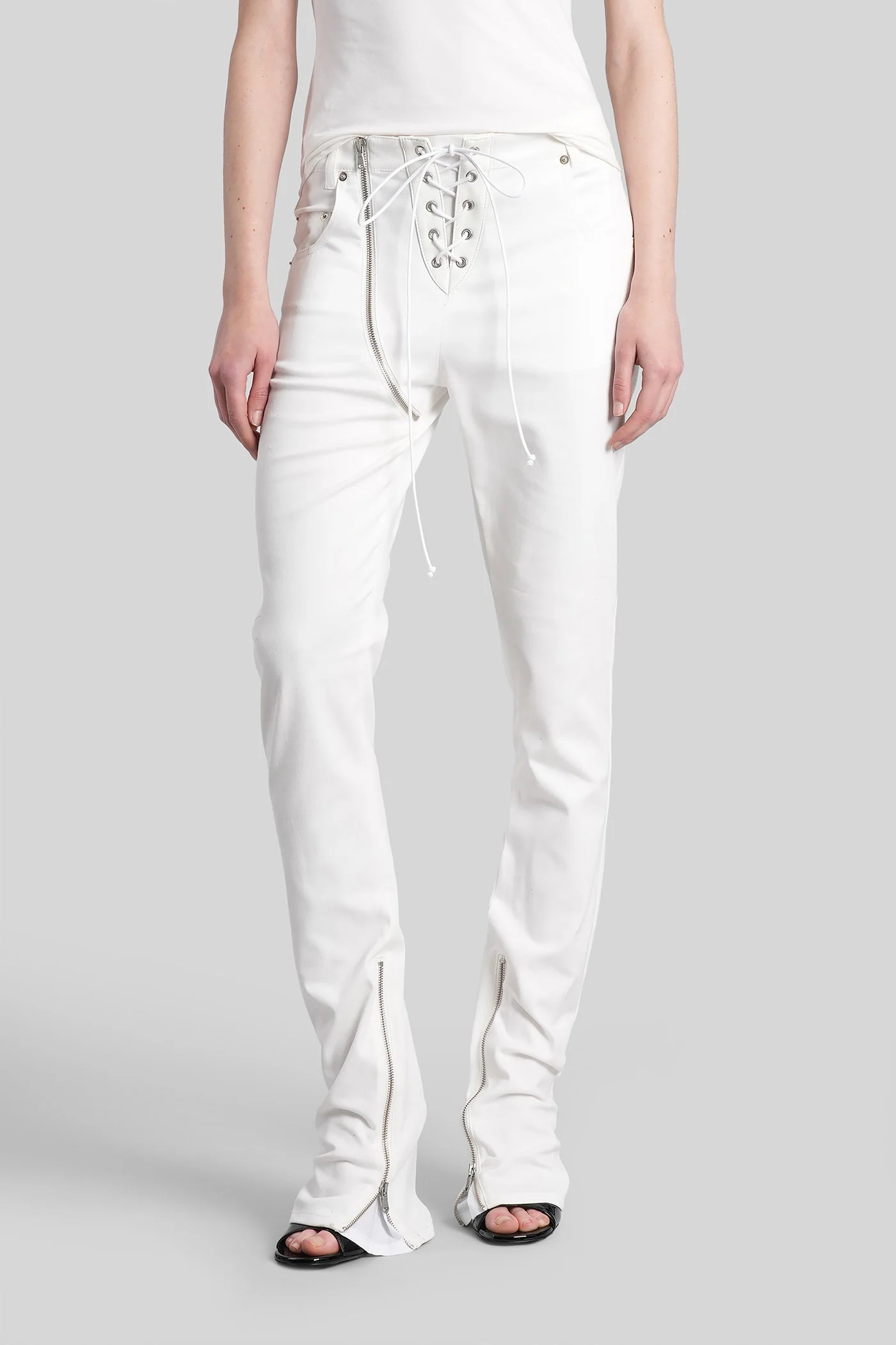Nove Pants in white cotton