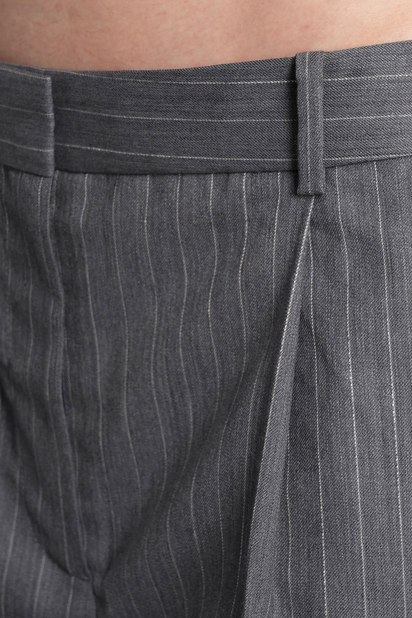 Trent Pants in grey wool - Image 10