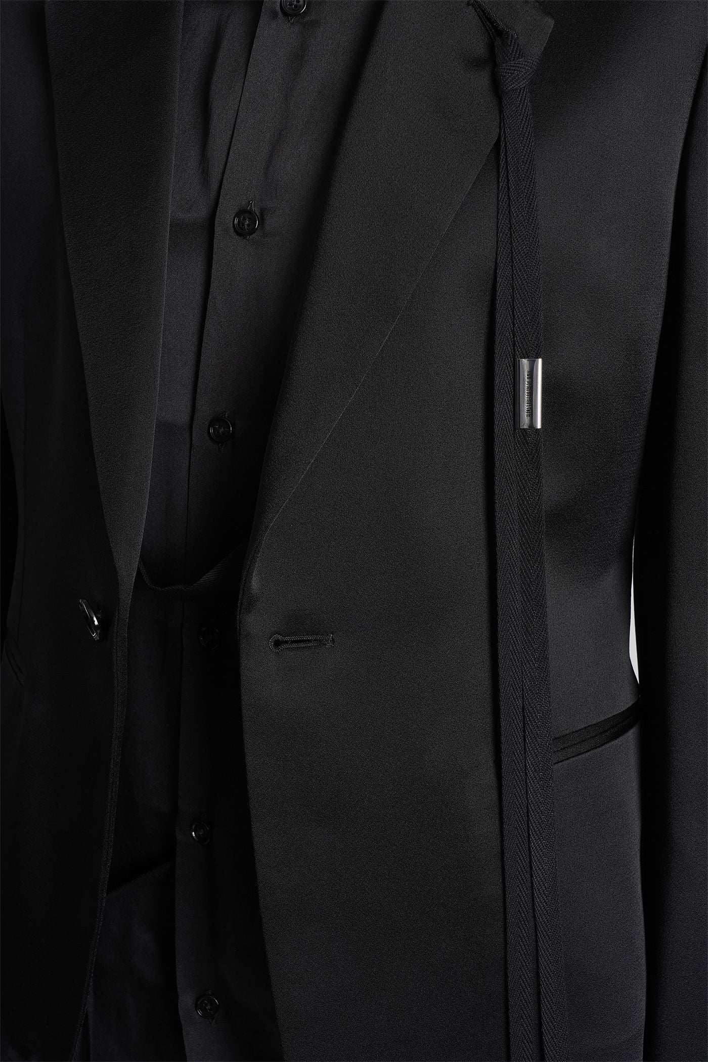 Aggy Blazer in black acetate - Image 5