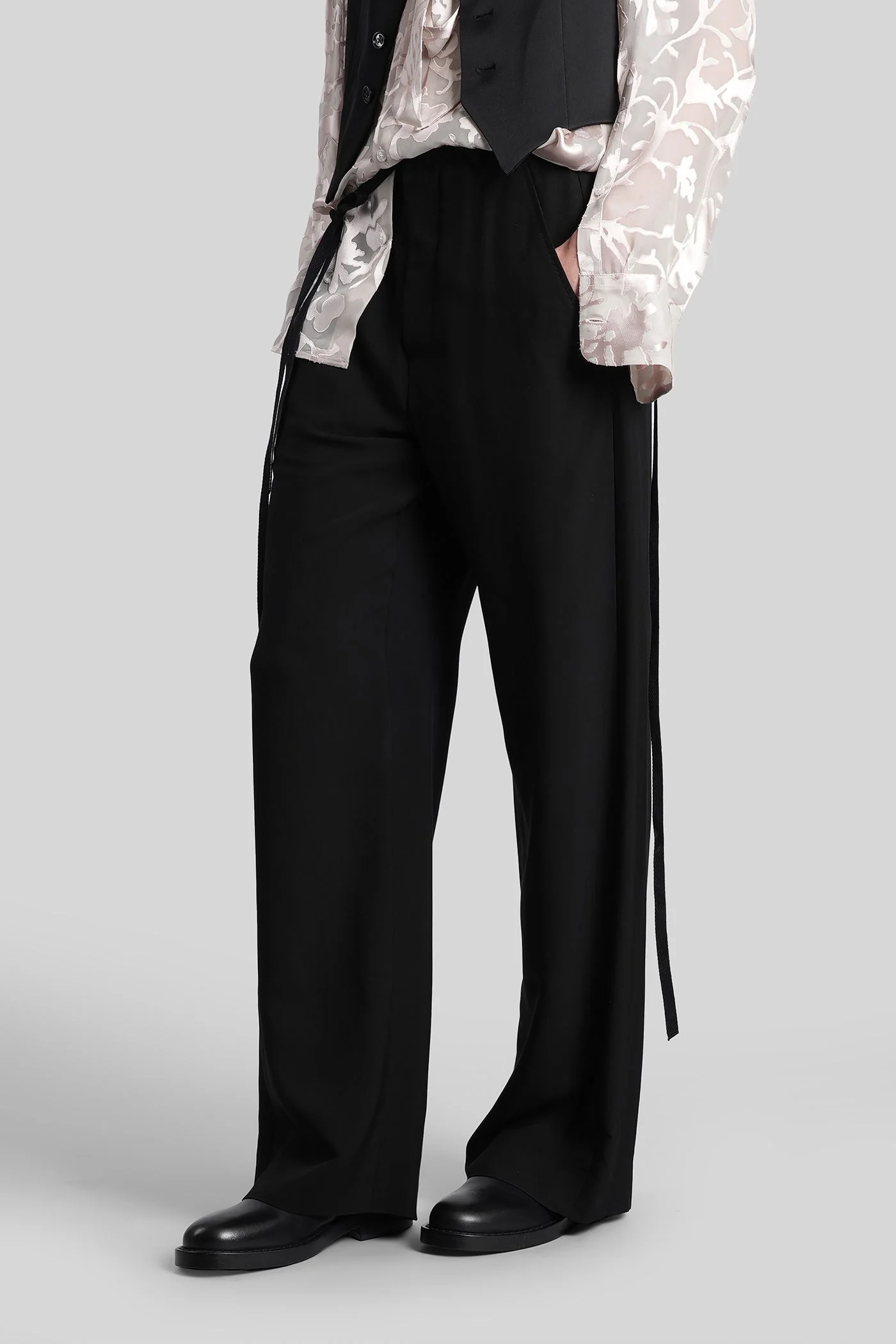 Anneke Pants in black viscose - Image 4