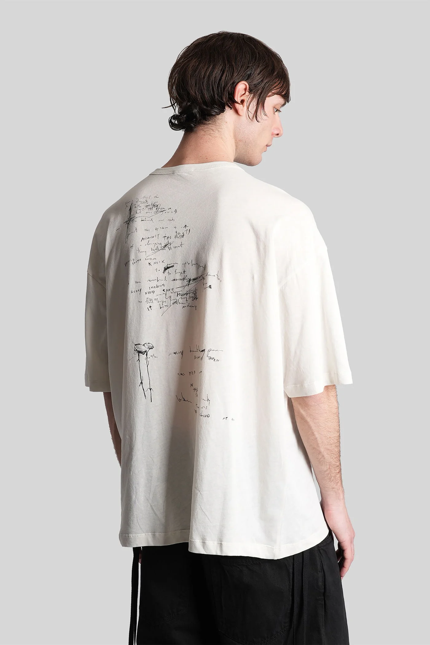 Dieter T-Shirt in beige cotton - Image 3