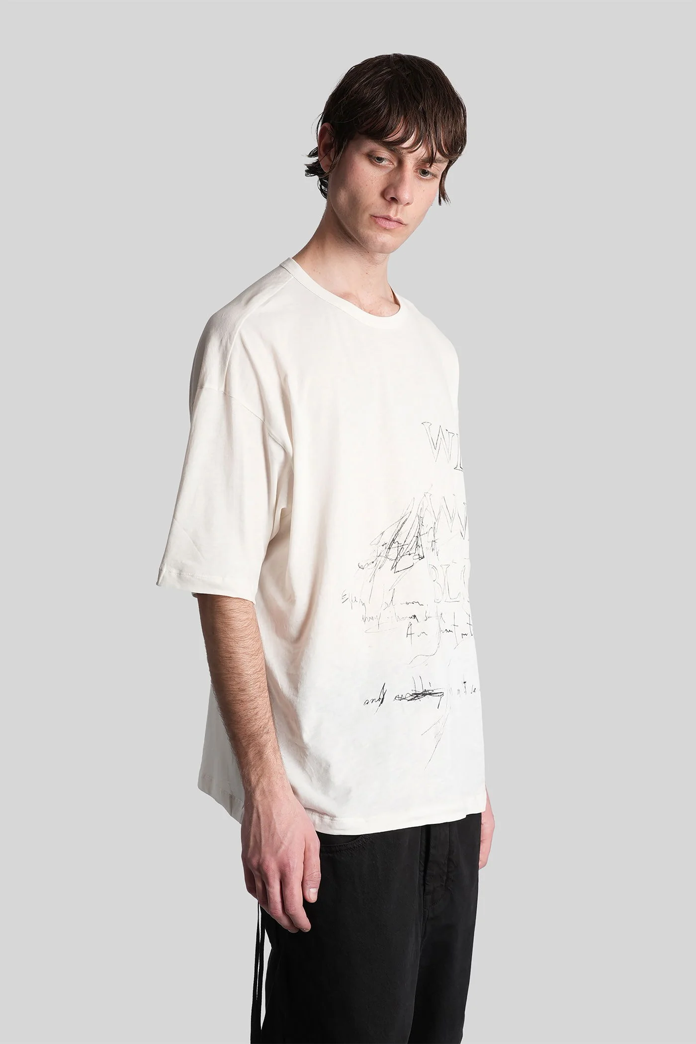 Dieter T-Shirt in beige cotton - Image 4