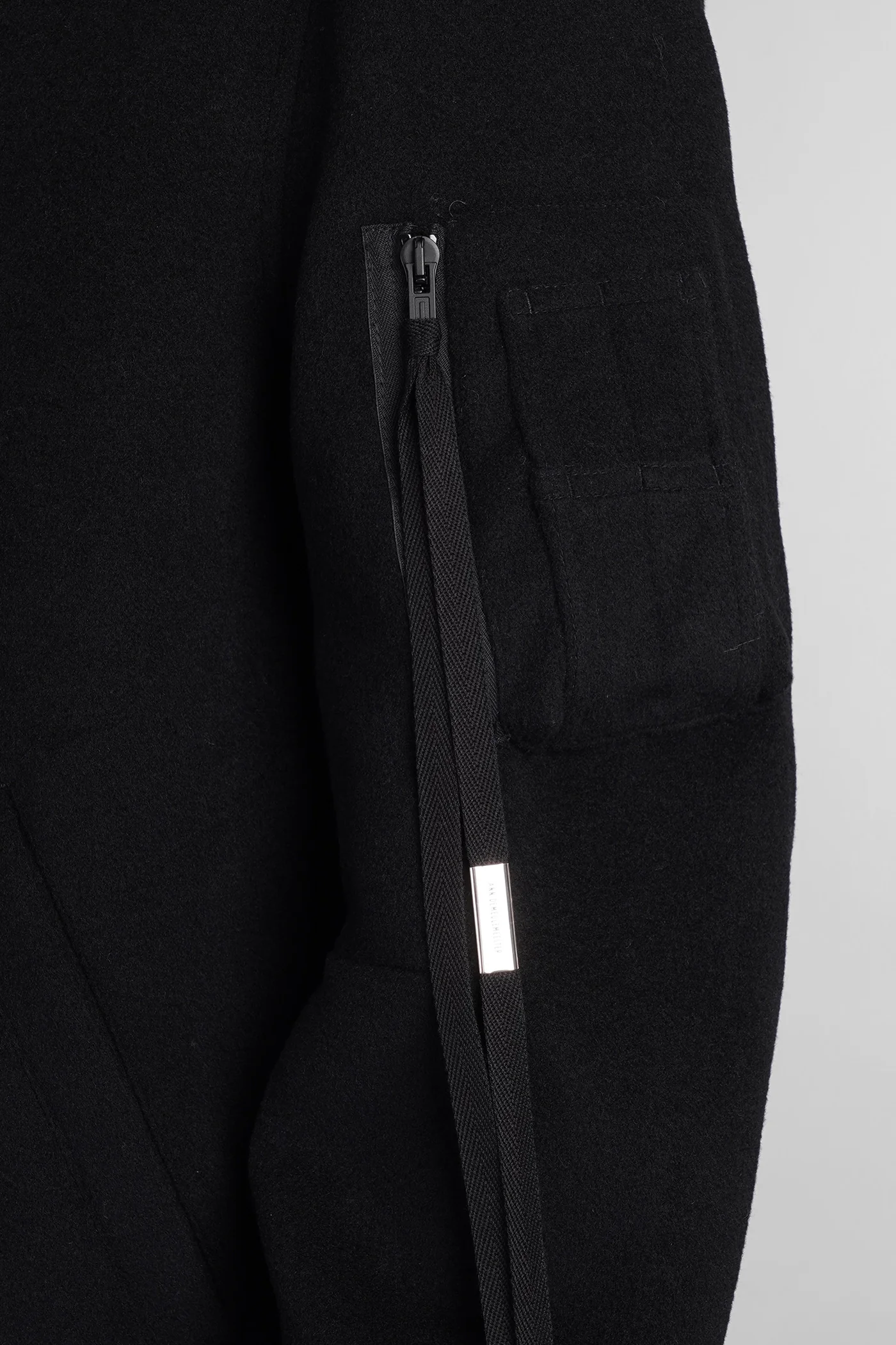 Dries Bomber Jacket in black wool - Image 5