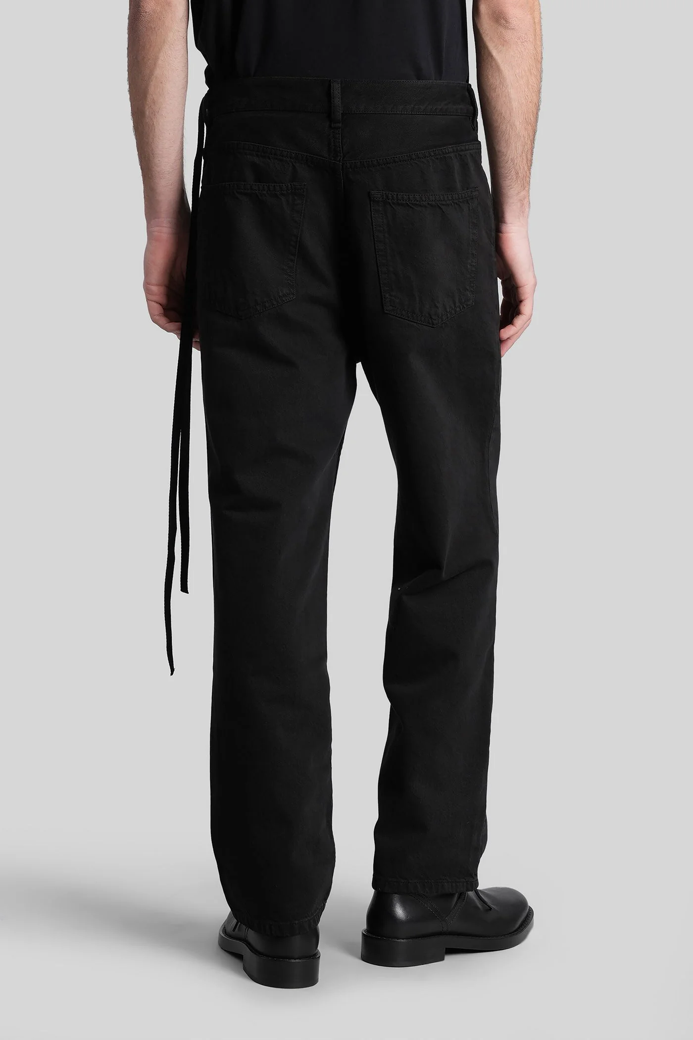 Hodur Jeans in black cotton - Image 3