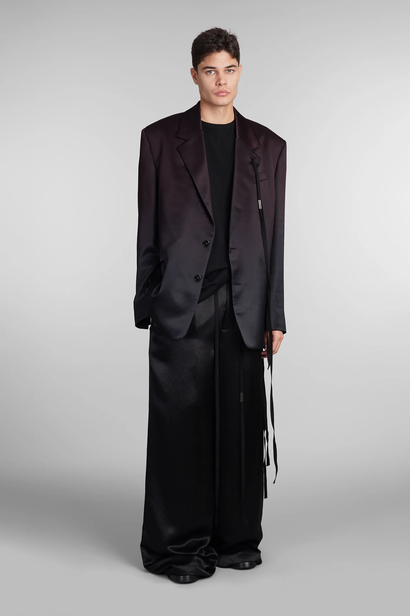 Ignaas Blazer in bordeaux viscose - Image 2