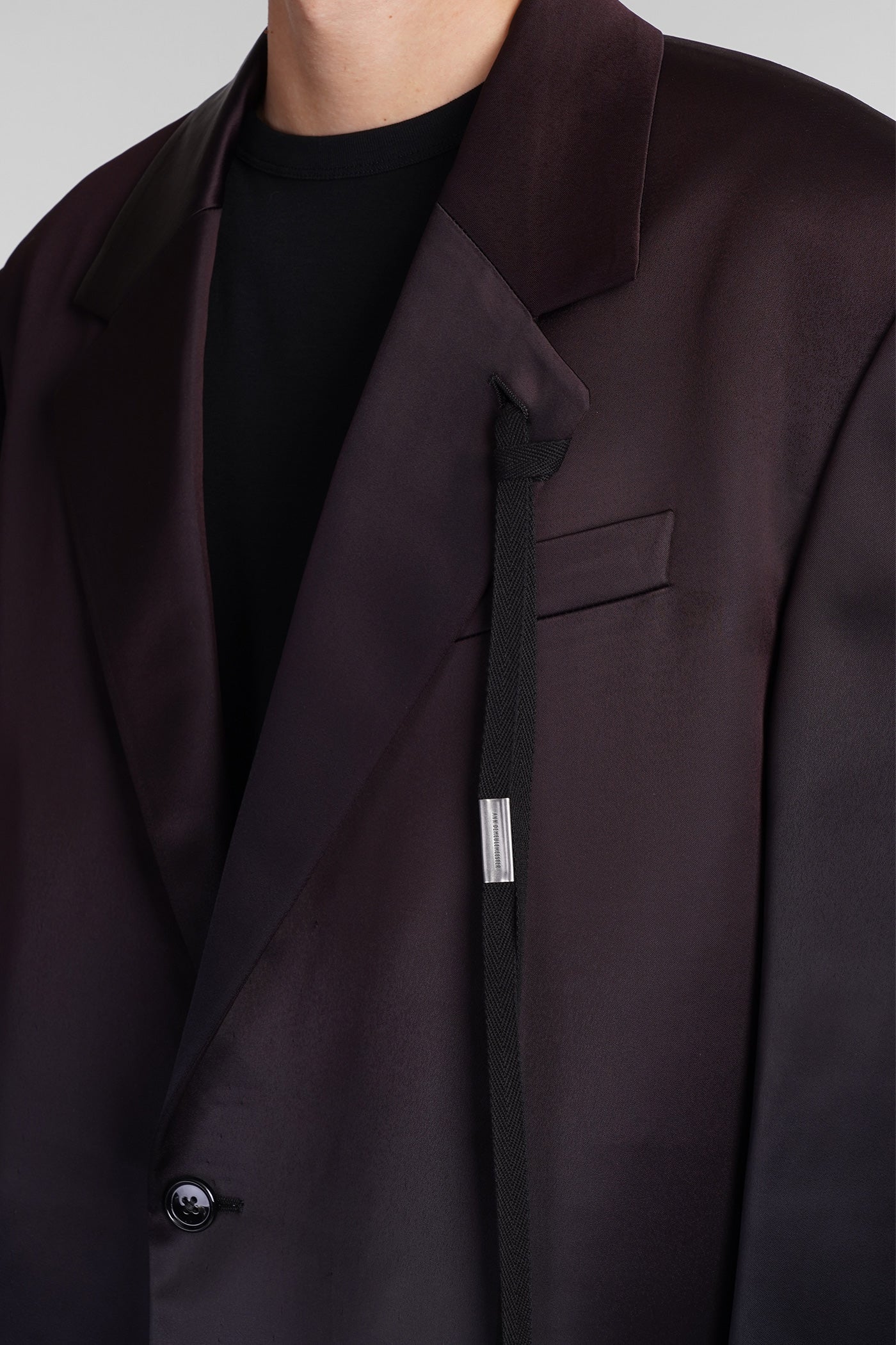 Ignaas Blazer in bordeaux viscose - Image 5