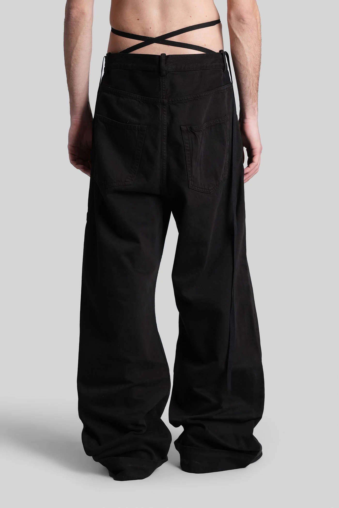 Michael Pants in black cotton - Image 3