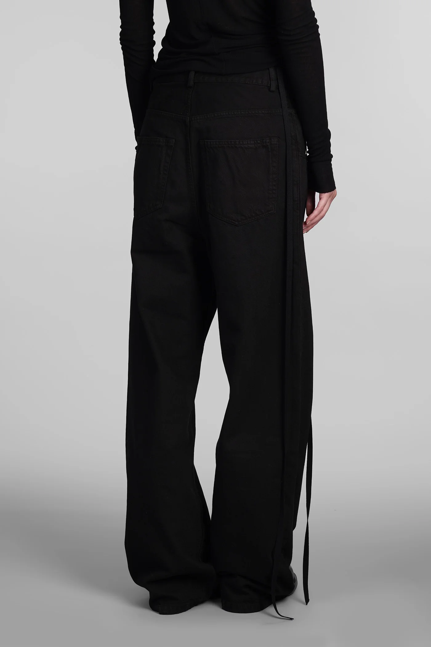 Polly Jeans in black cotton - Image 3