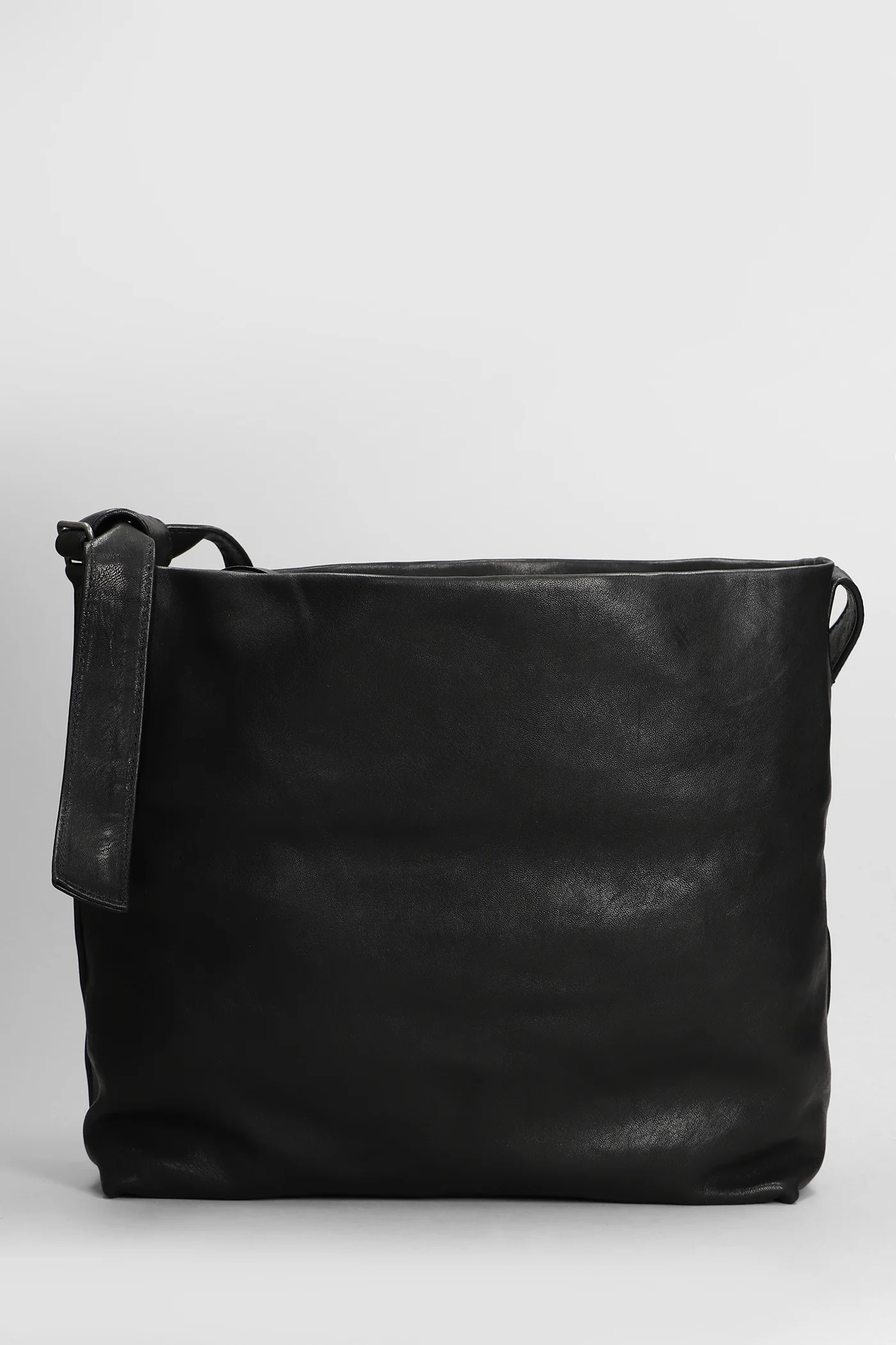 Shoulder bag in black leather - Image 3