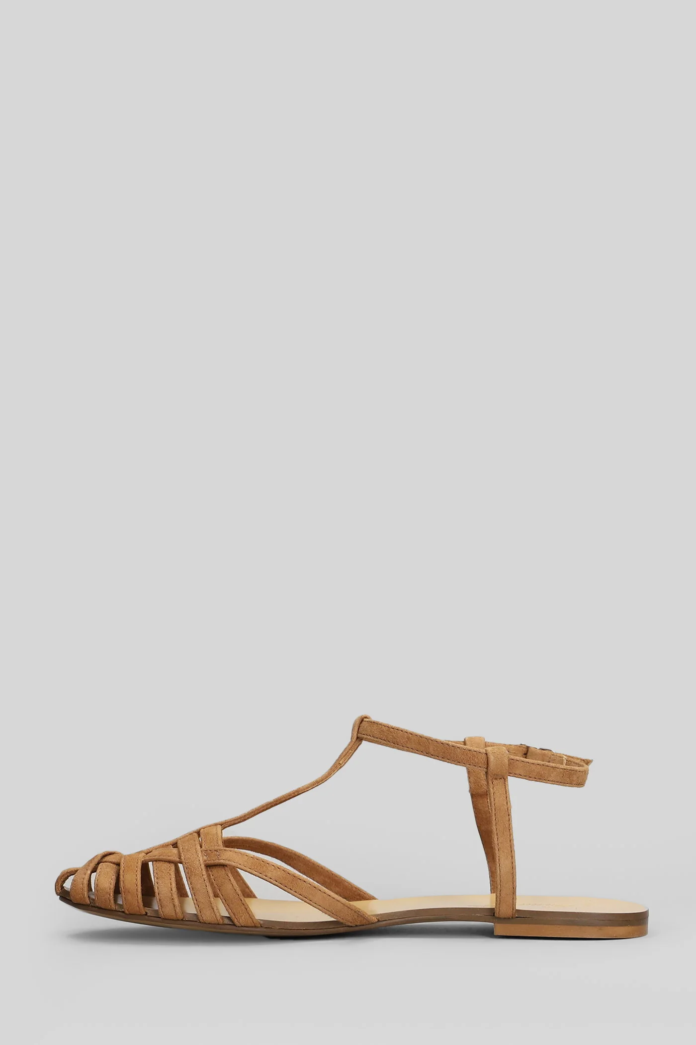 Flat sandal-slipper in brown suede - Image 3
