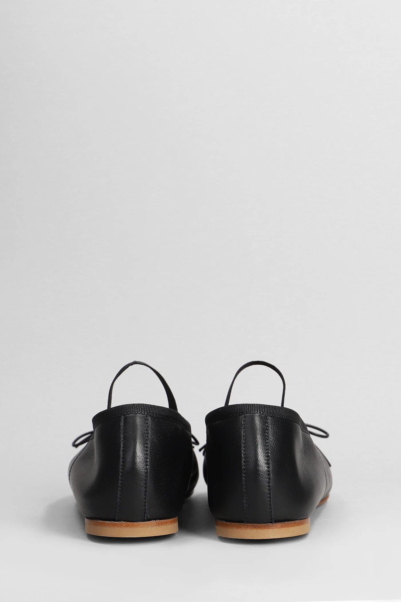 Ballet flats in black leather - Image 4