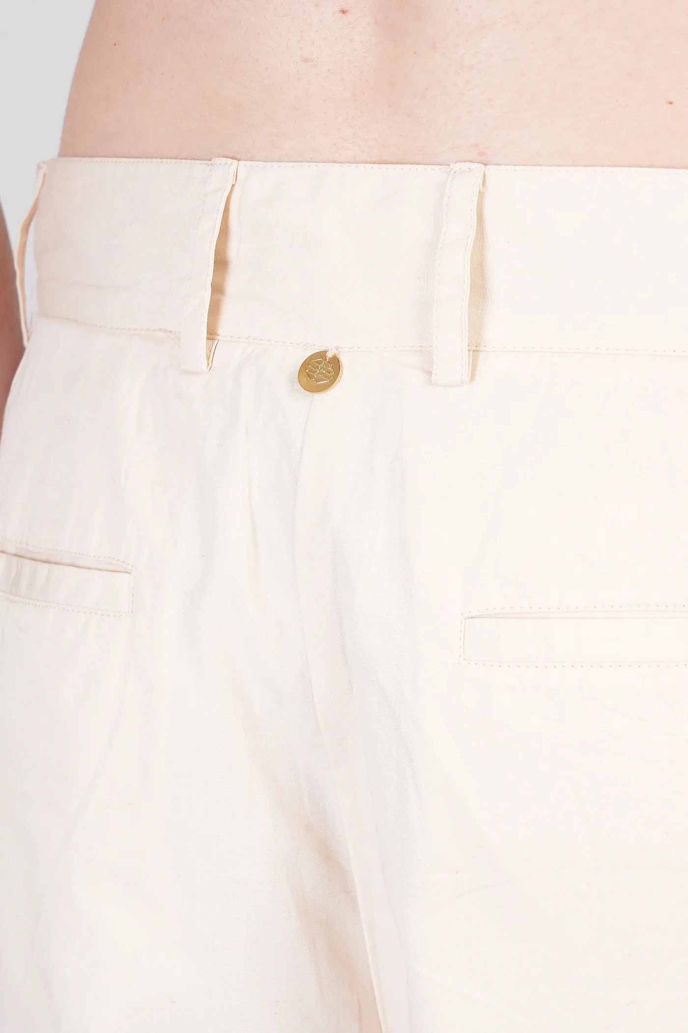 Pam Pants in beige cotton - Image 5