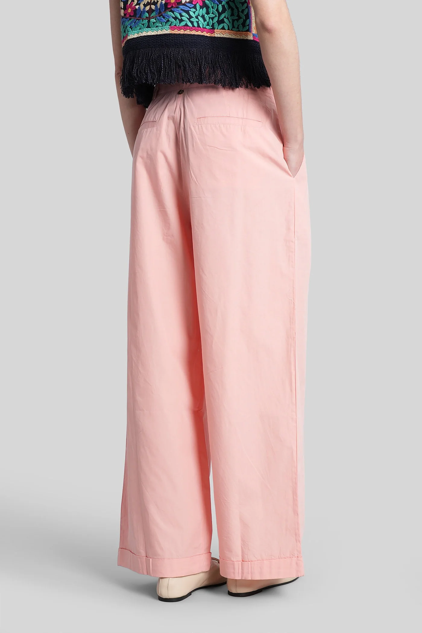 Taylora Shorts in rose-pink cotton - Image 3