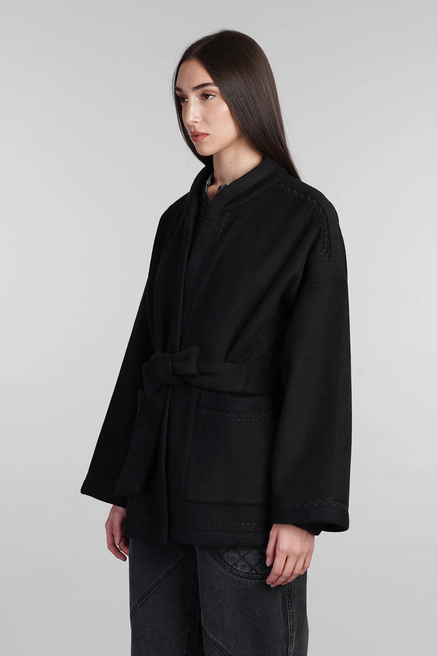 William Casual jacket in black wool - Image 4