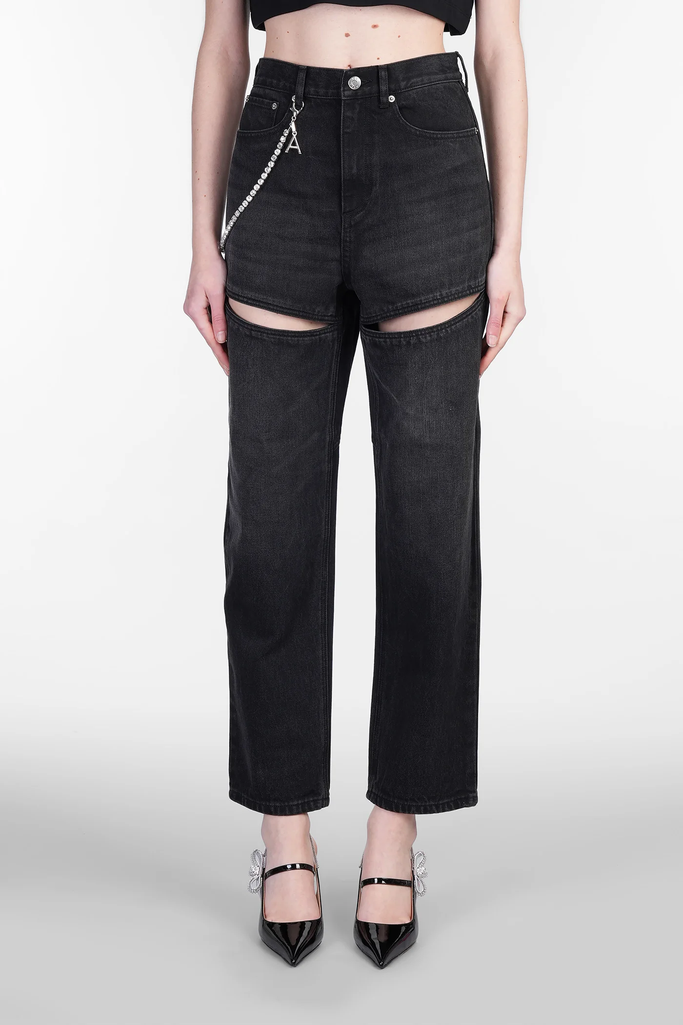 Jeans in black denim