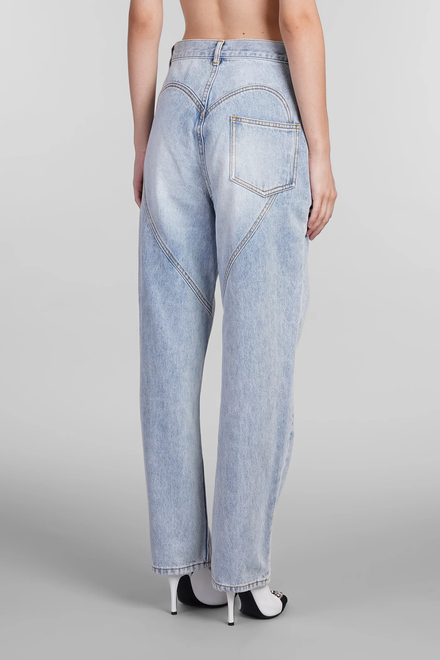 Jeans in cyan denim - Image 3