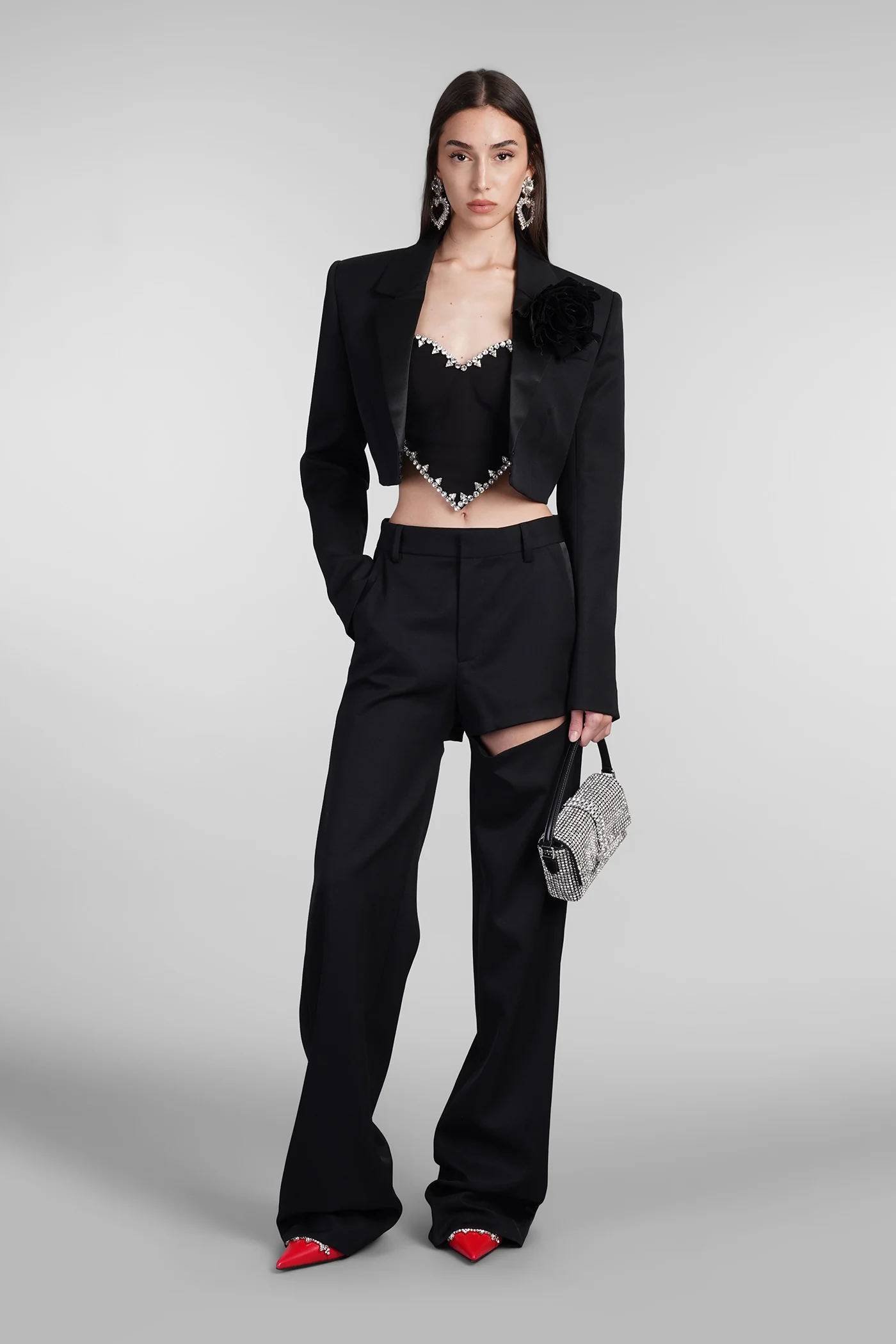 Pants in black wool - Image 2