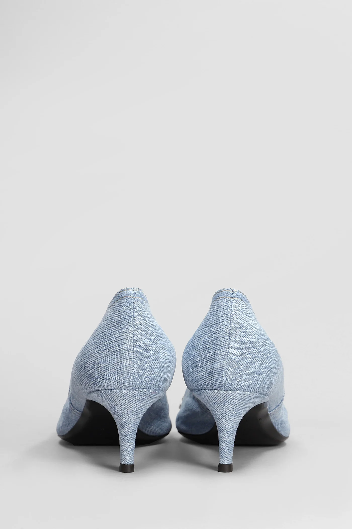 Pumps in cyan denim - Image 4