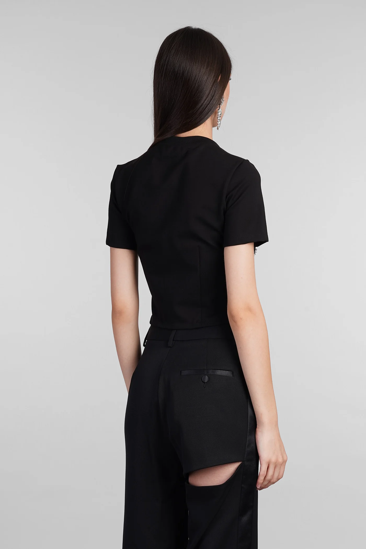 T-Shirt in black Rayon - Image 3