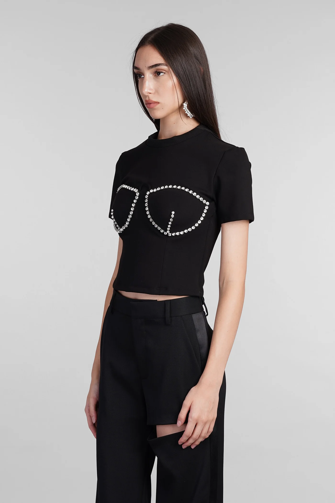 T-Shirt in black Rayon - Image 4