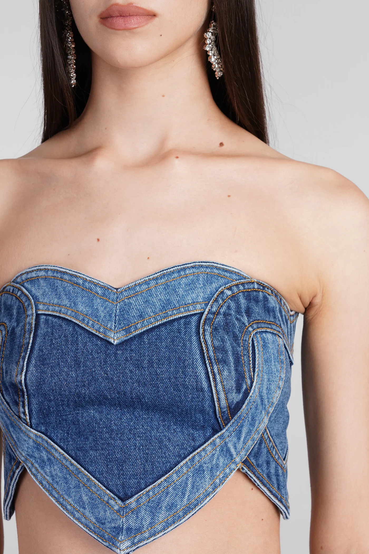 Topwear in blue cotton - Image 5