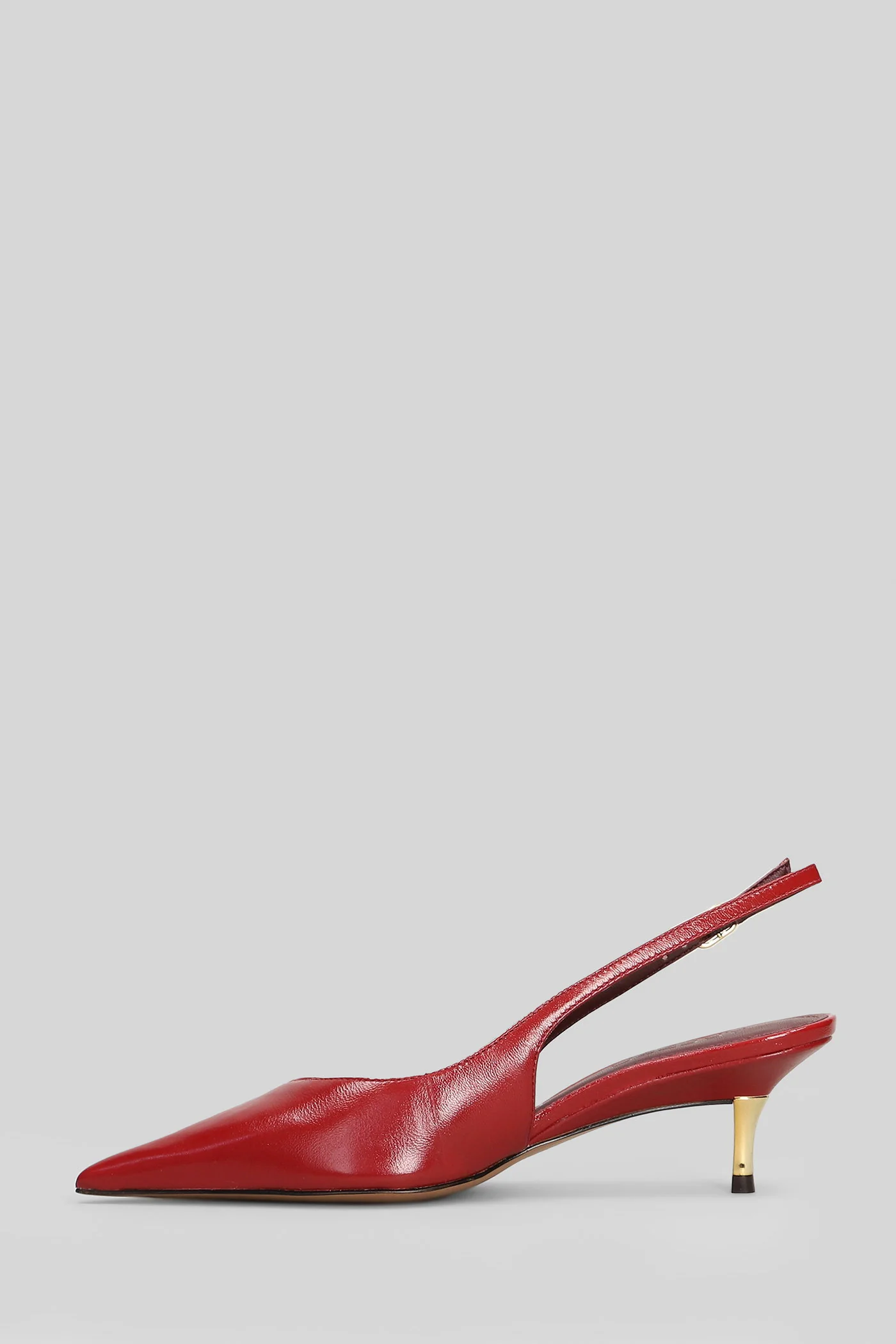 Pumps in red leather - Image 3