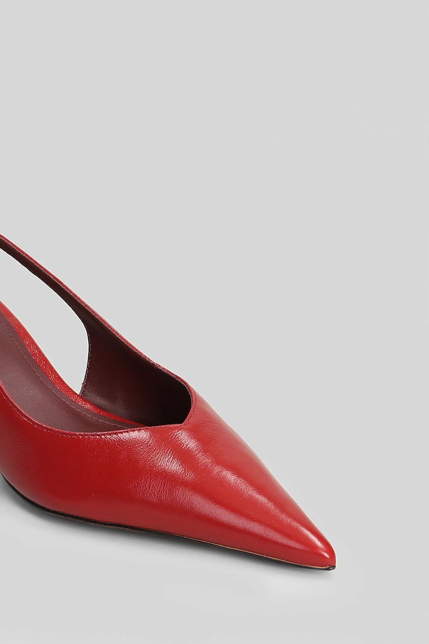 Pumps in red leather - Image 5