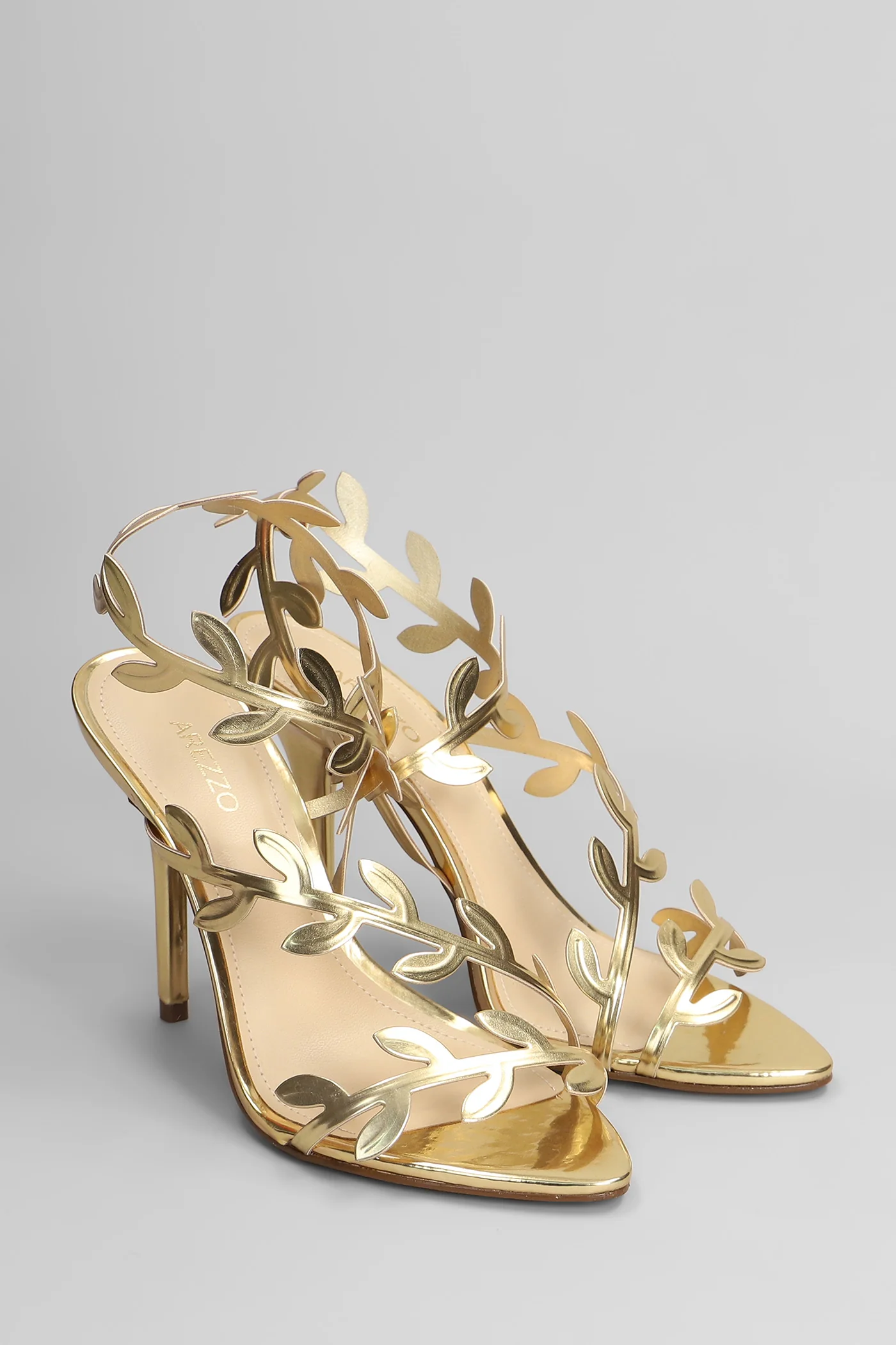 Sandals in gold leather - Image 2