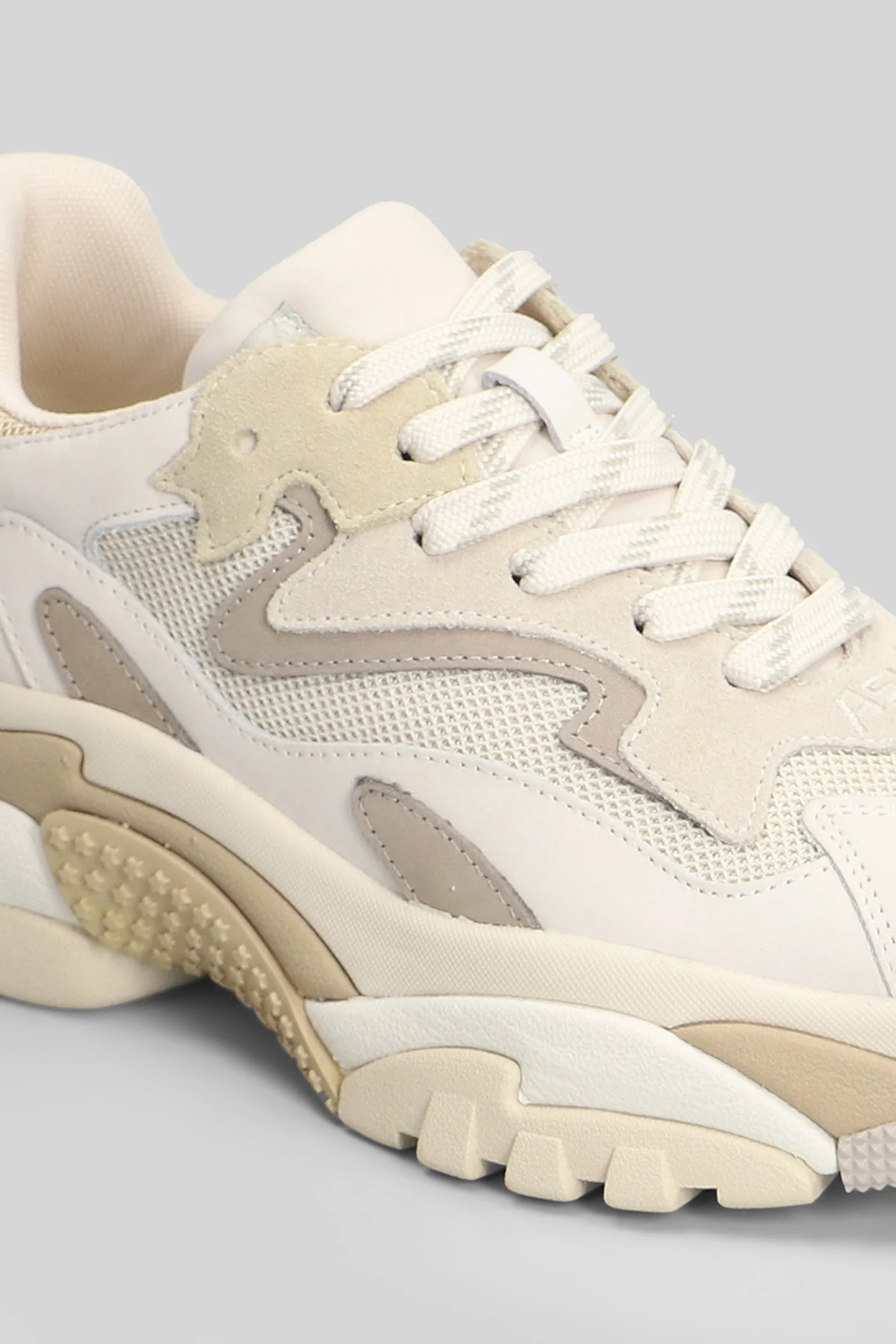Addict Sneakers in white leather and fabric - Image 5