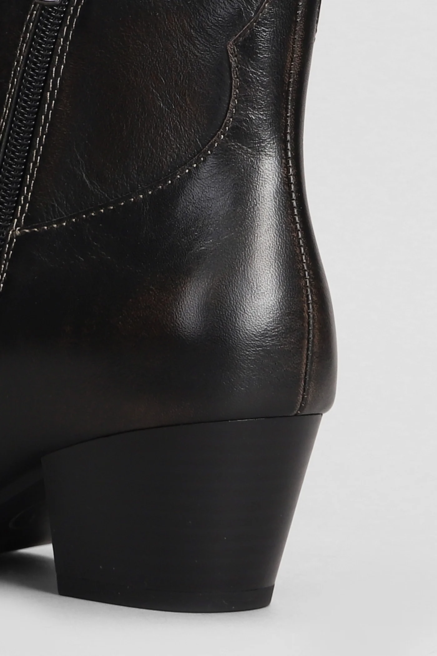 Fame texan Ankle boots in black leather - Image 5