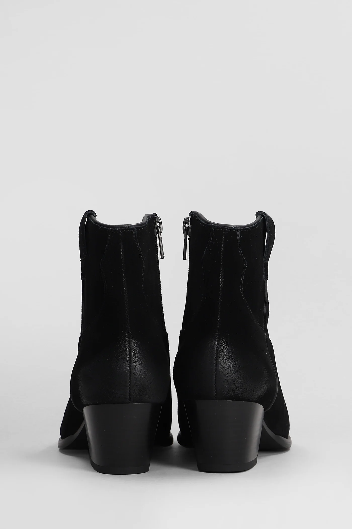 Fame texan Ankle boots in black suede - Image 3