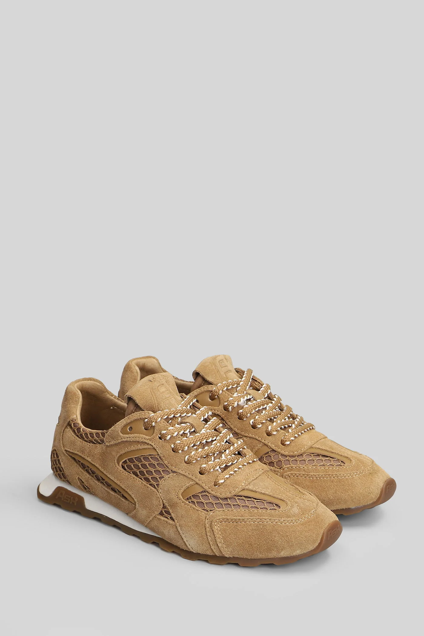 Kasarnet Sneakers in leather color Suede and fabric - Image 2