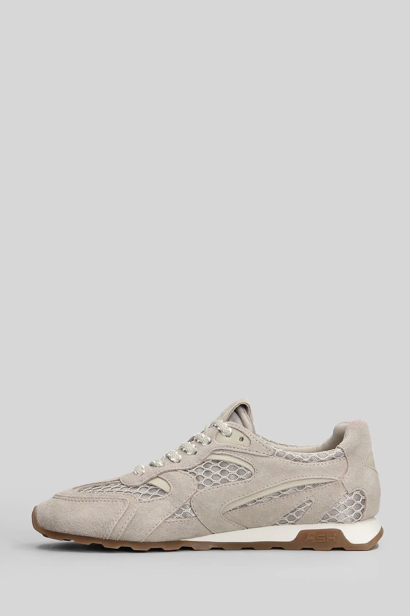 Kasarnet Sneakers in taupe Suede and fabric - Image 3