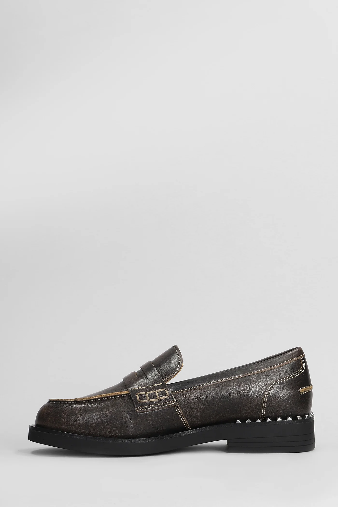 Winona Loafers in black leather - Image 3