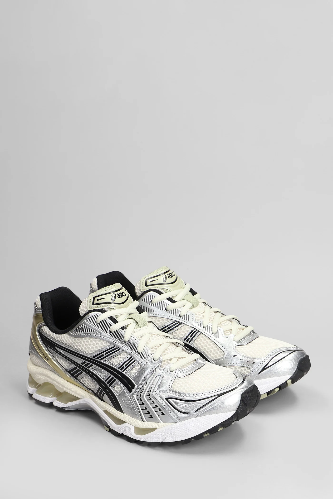 Gel-Kayano 14 Sneakers in silver leather and fabric - Image 2