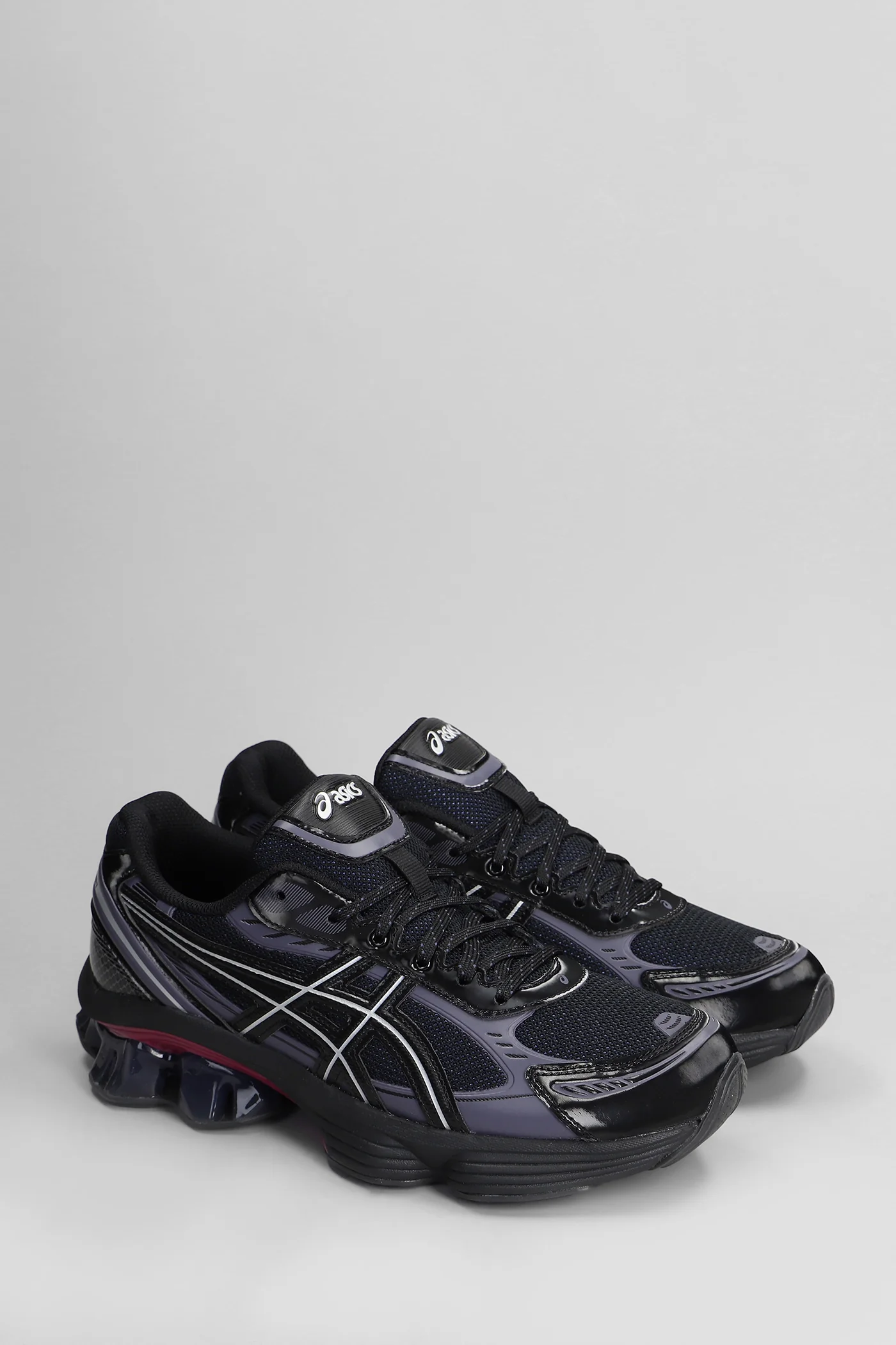 Gel-Kinetic Fluent Sneakers in black leather and fabric - Image 2