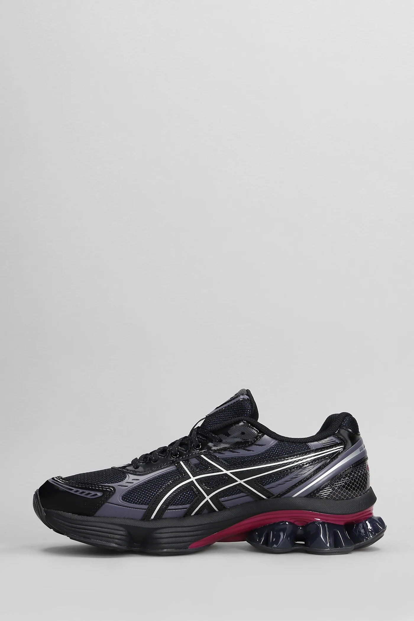 Gel-Kinetic Fluent Sneakers in black leather and fabric - Image 3