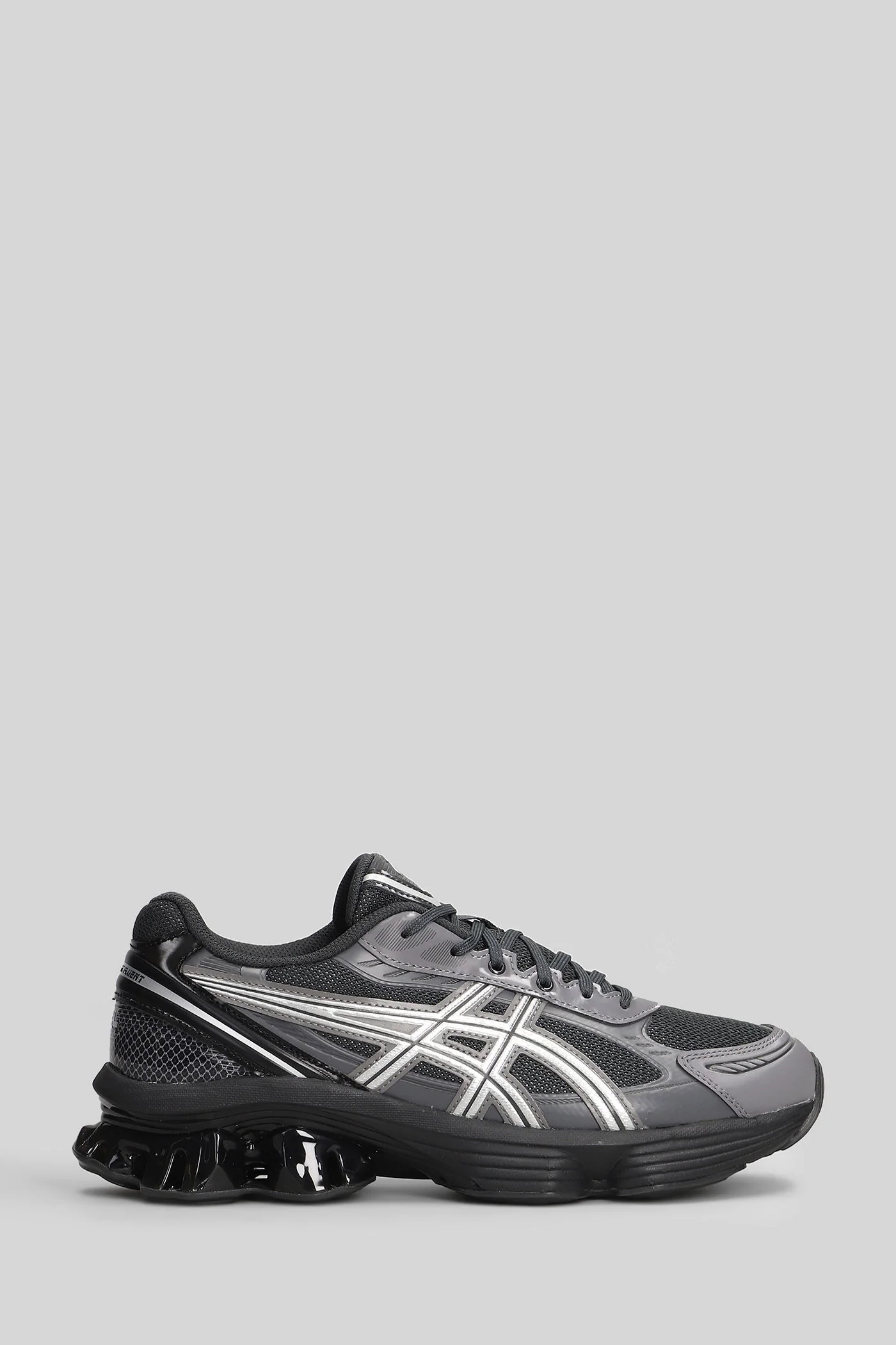 Gel-Kinetic Fluent Sneakers in grey leather and fabric