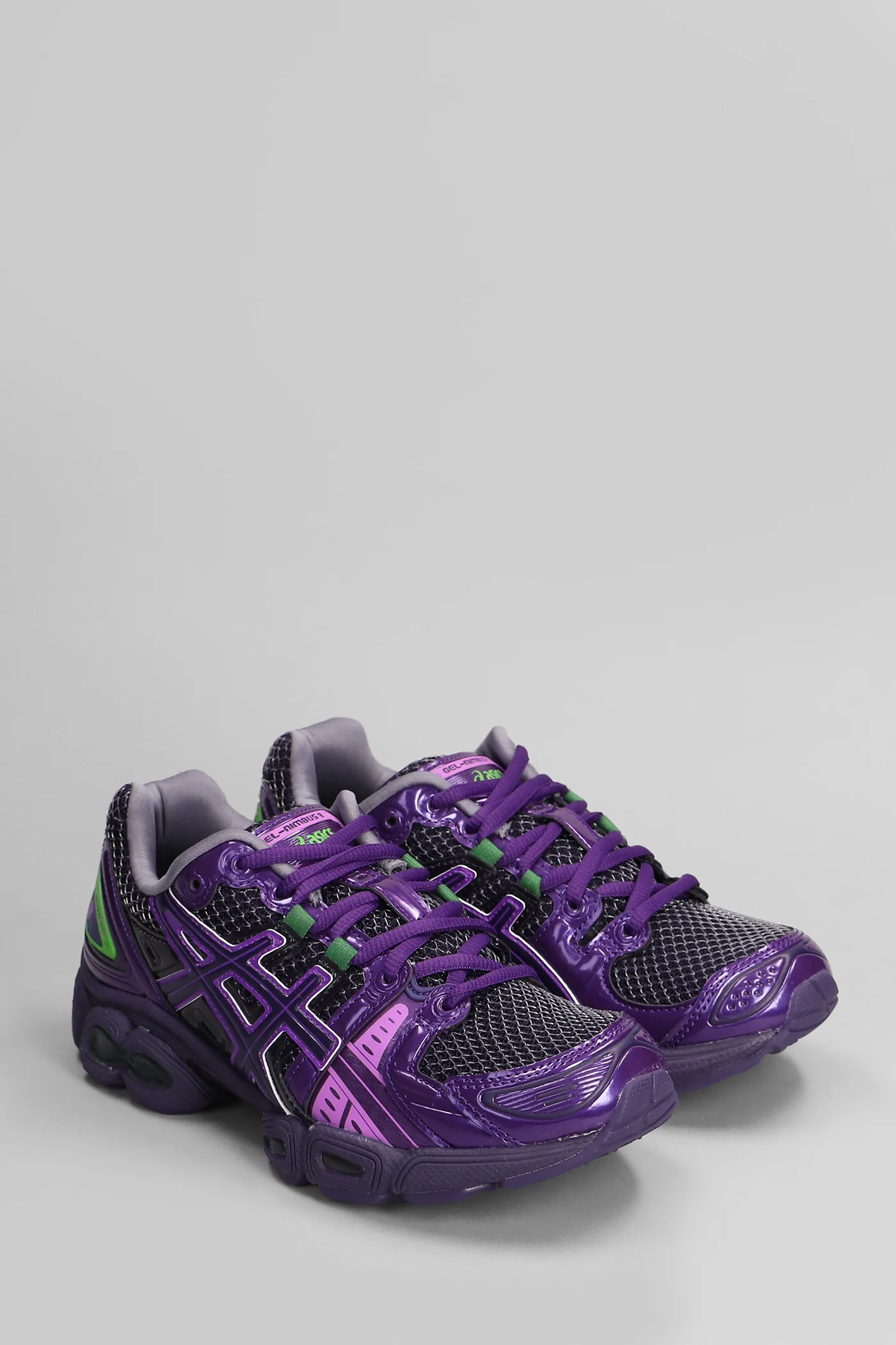 Gel-Nimbus Sneakers in Viola leather and fabric - Image 2