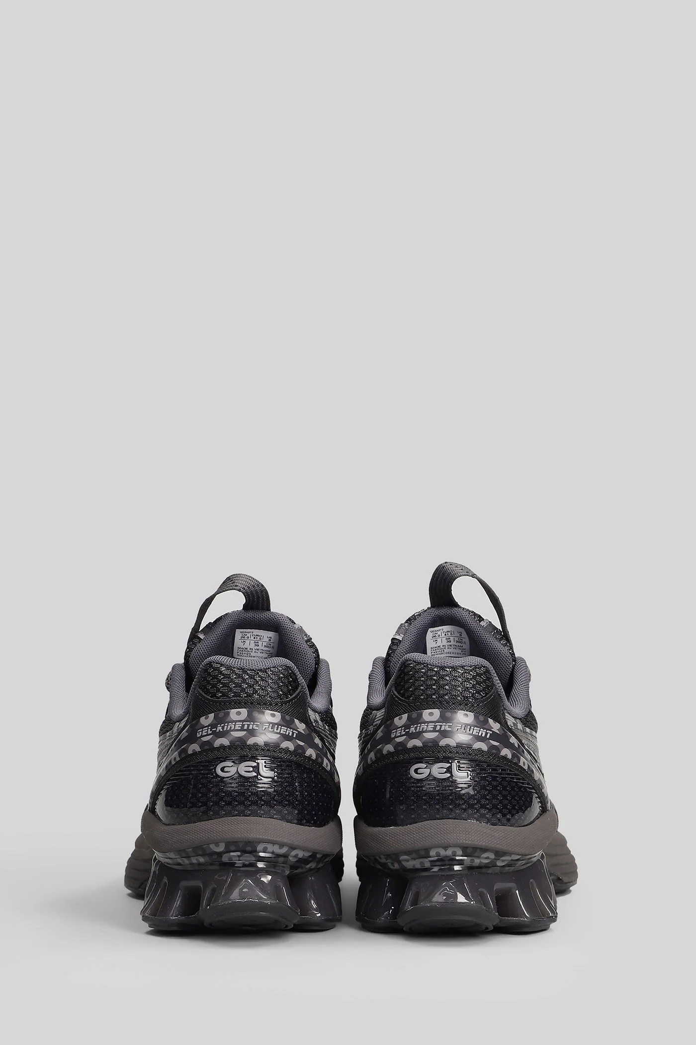 Us7-S Gel-Kinetic Sneakers in grey leather and fabric - Image 4
