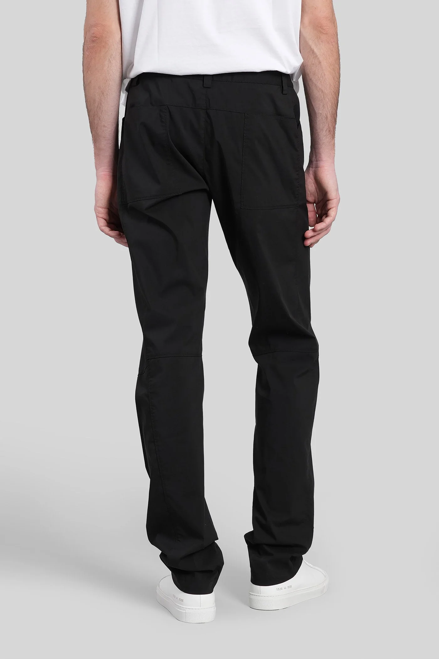 Angle Pants in black cotton - Image 3