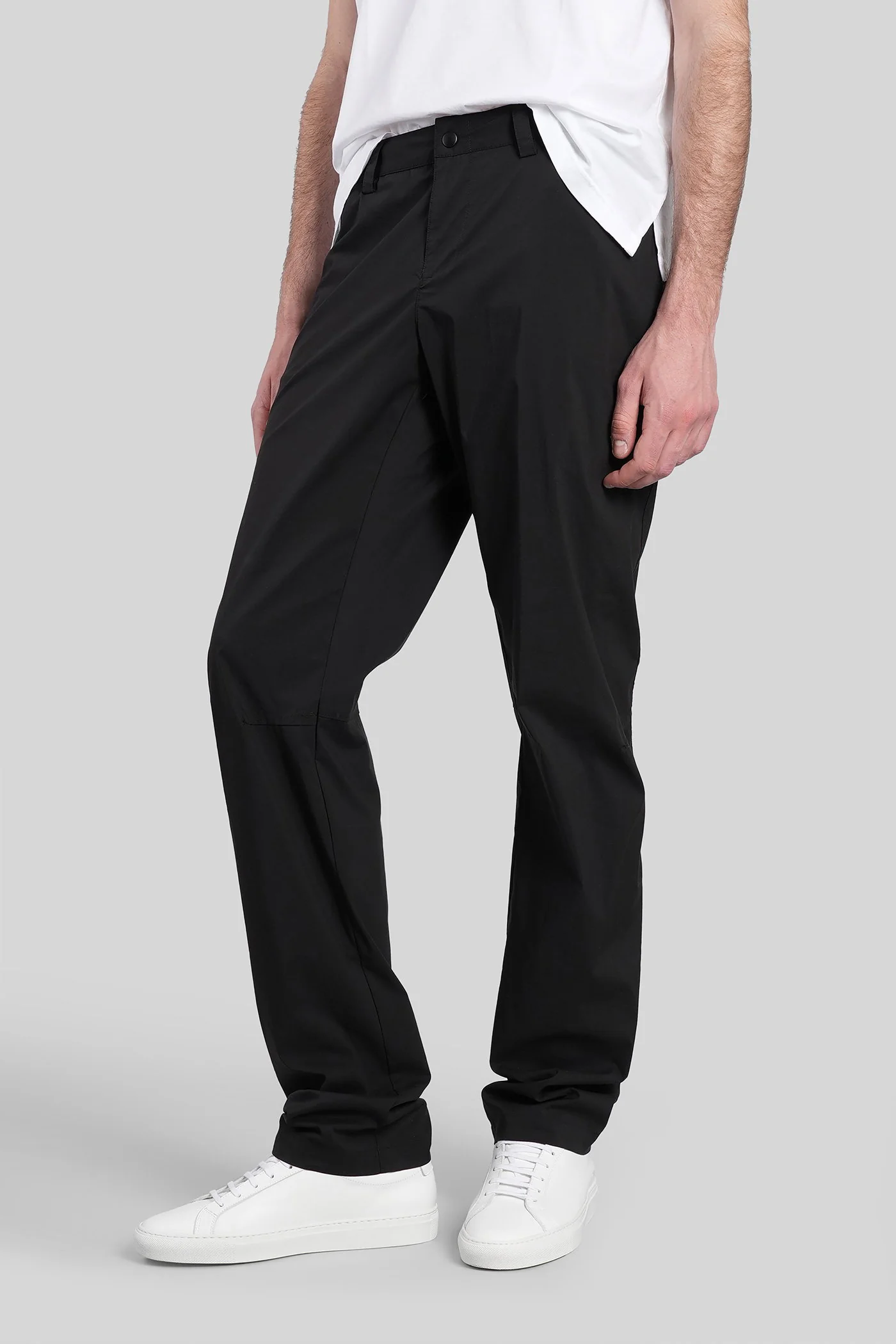 Angle Pants in black cotton - Image 4