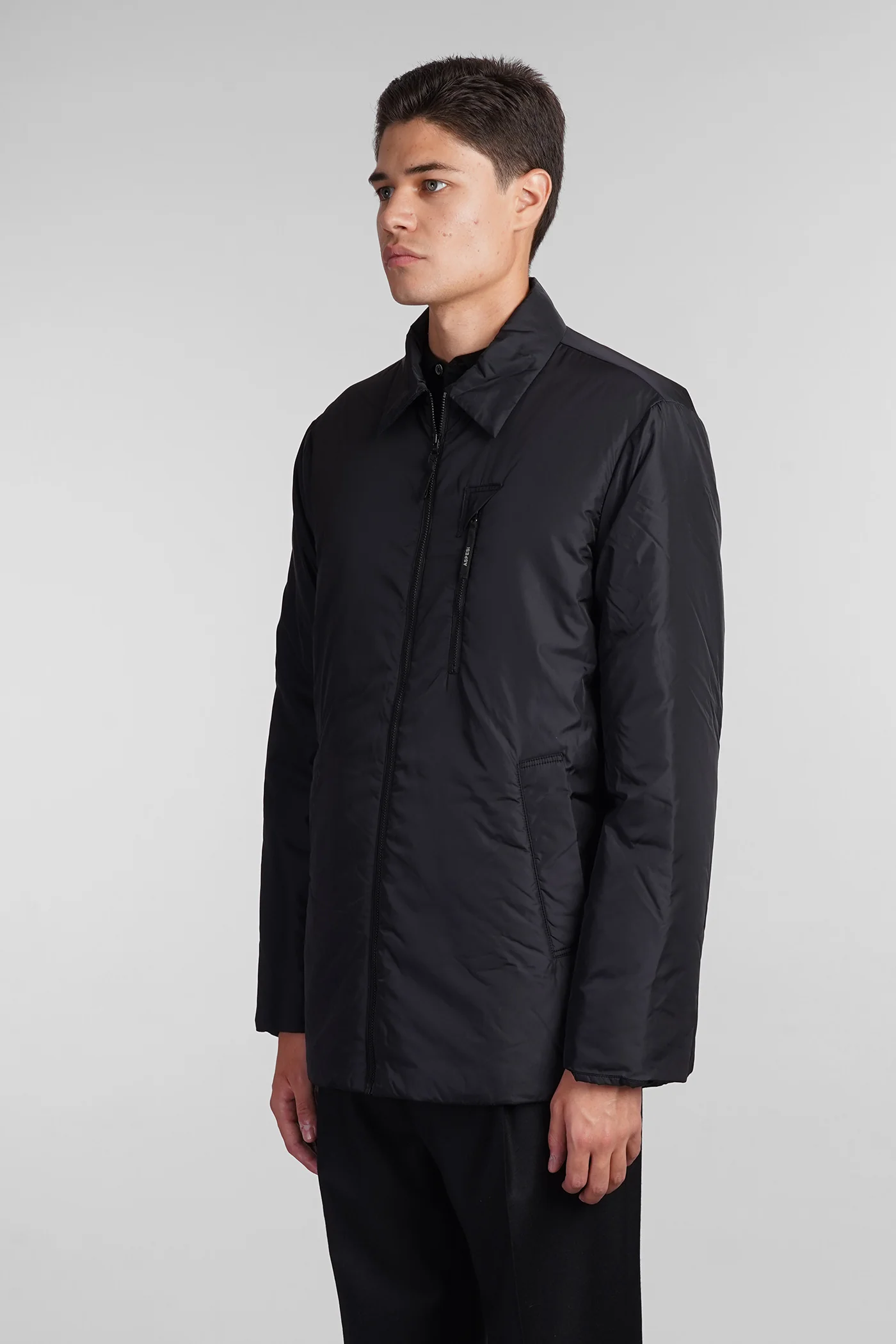Ezra puffer in black polyamide - Image 4