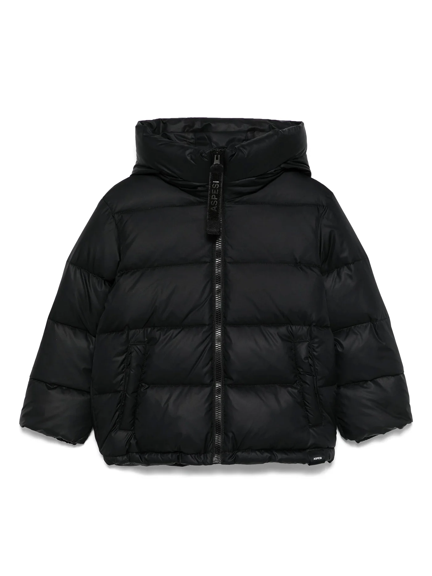 puffer in black polyamide
